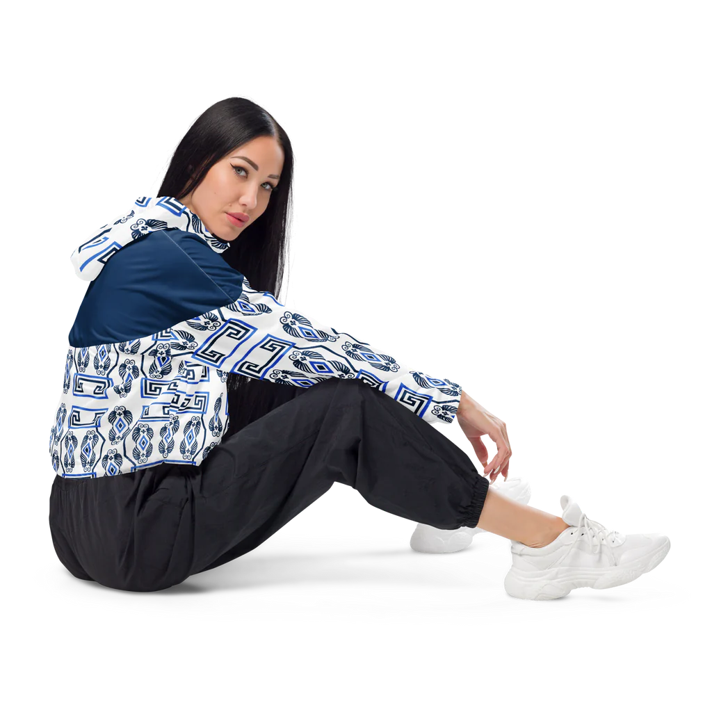 The Key Navy Women’s cropped windbreaker