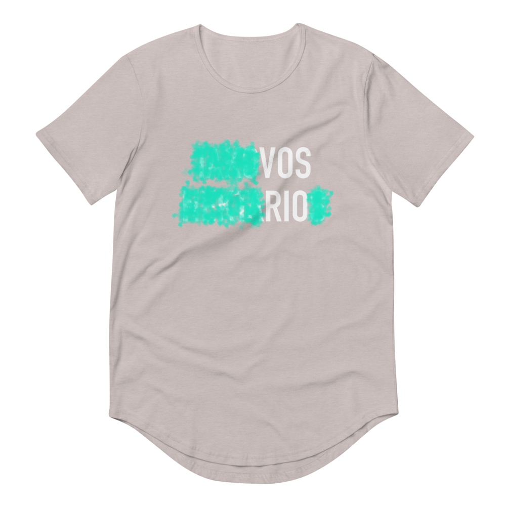 VOSRIO Covered Men's Curved Hem T-Shirt