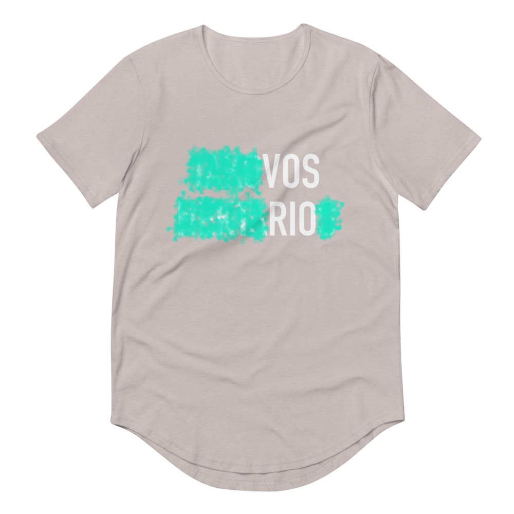 VOSRIO Covered Men's Curved Hem T-Shirt