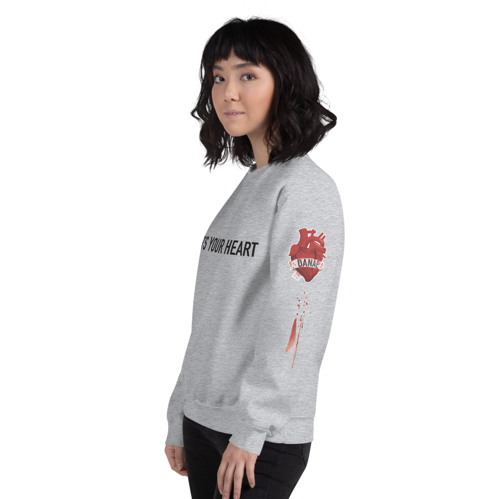 Wear's Your Heart Unisex Sweatshirt. Customize your sweater.