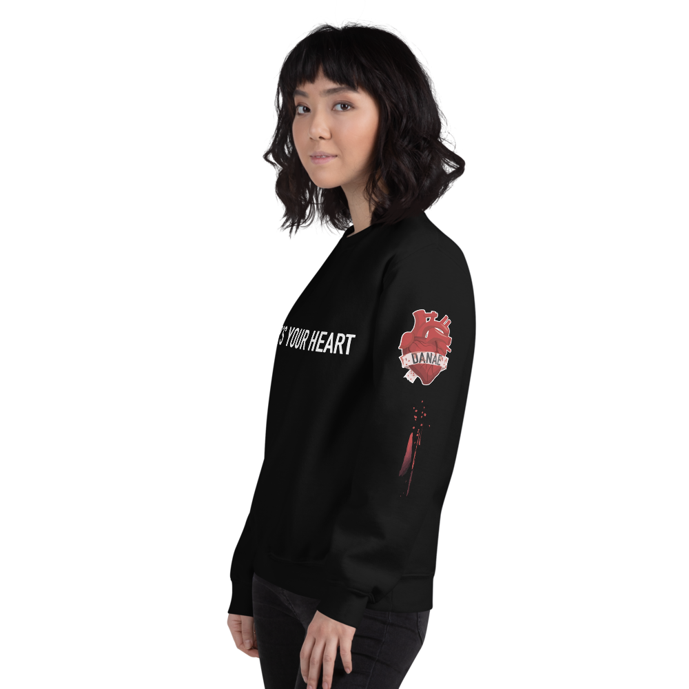 Wear's Your Heart Unisex Sweatshirt. Customize your sweater.