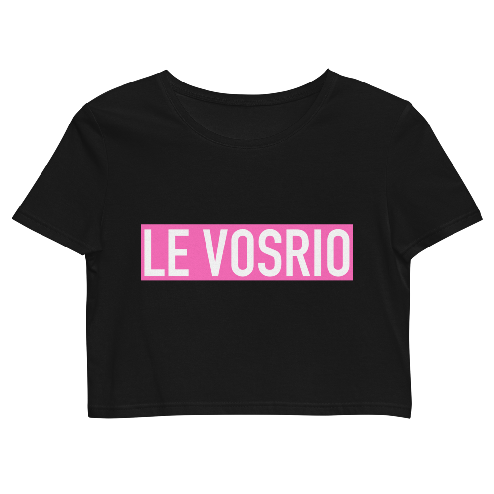 Le VOSRIO Pink Organic Crop Top
