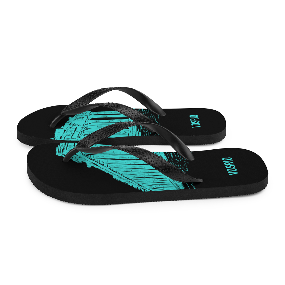 Athens Tourist Black Flip-Flops