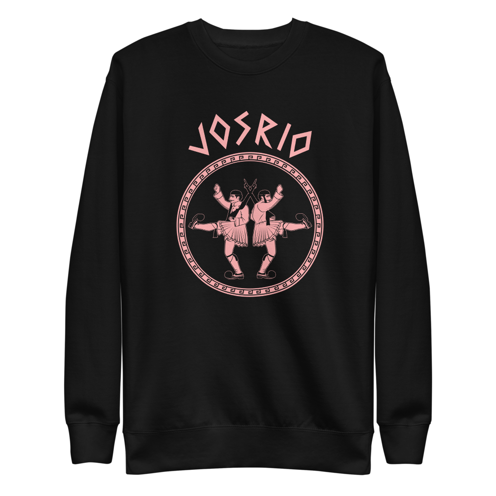 Monastiraki Peach Unisex Fleece Pullover