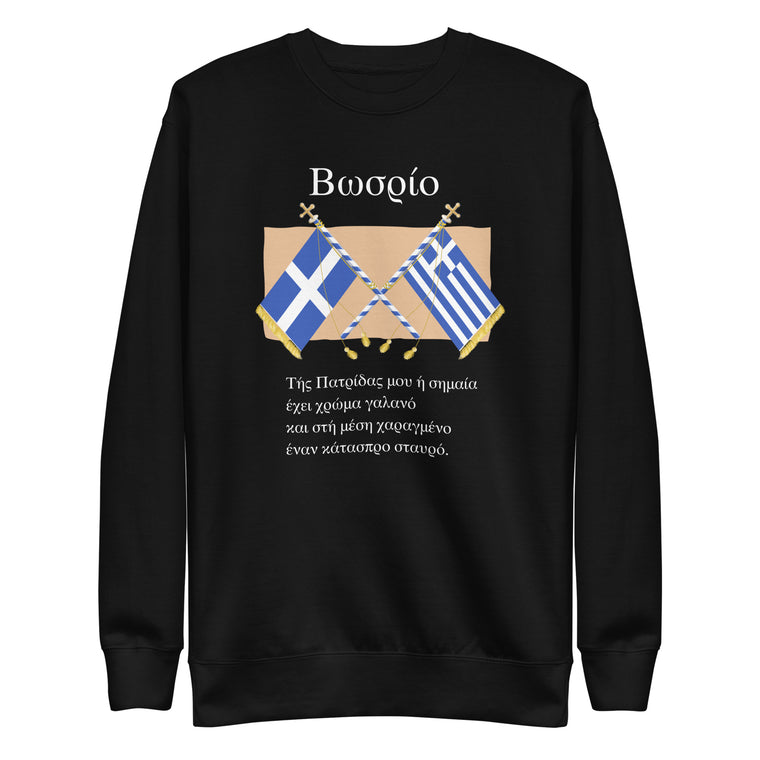 Back to Greek School My Flag Unisex Premium Sweatshirt
