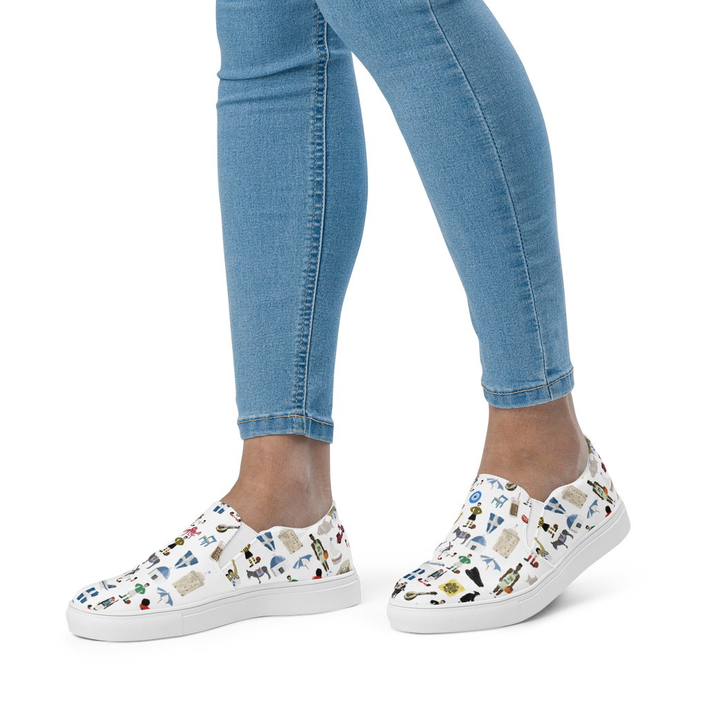 So You're Greek Women’s slip-on canvas shoes
