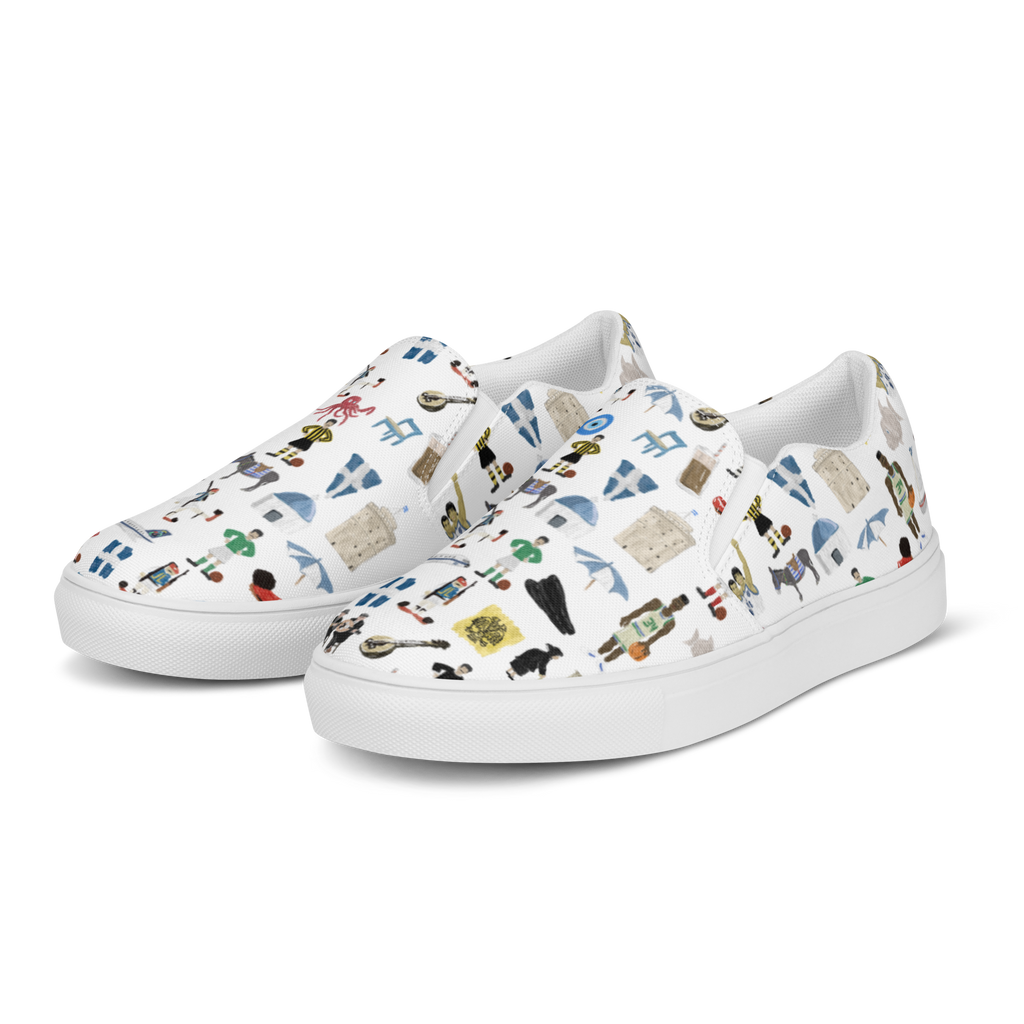 So You're Greek Women’s slip-on canvas shoes
