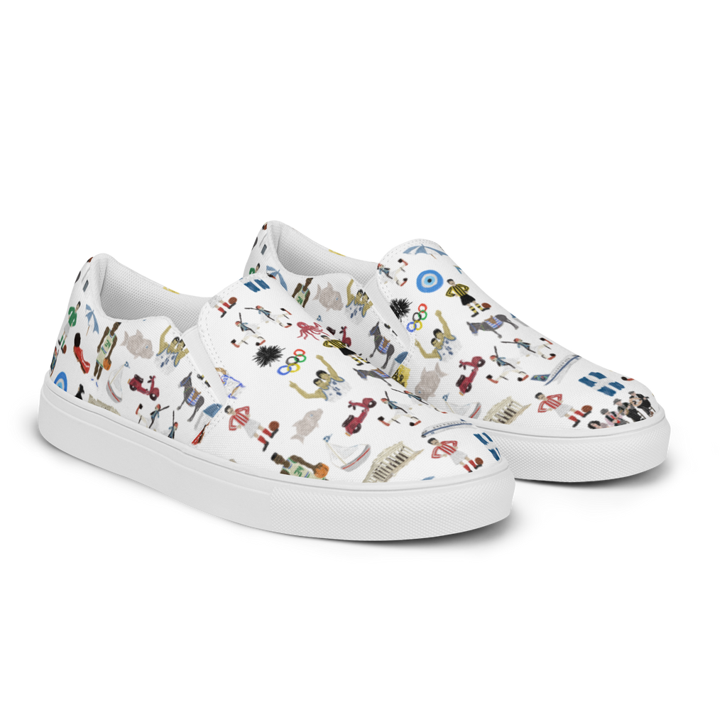 So You're Greek Women’s slip-on canvas shoes