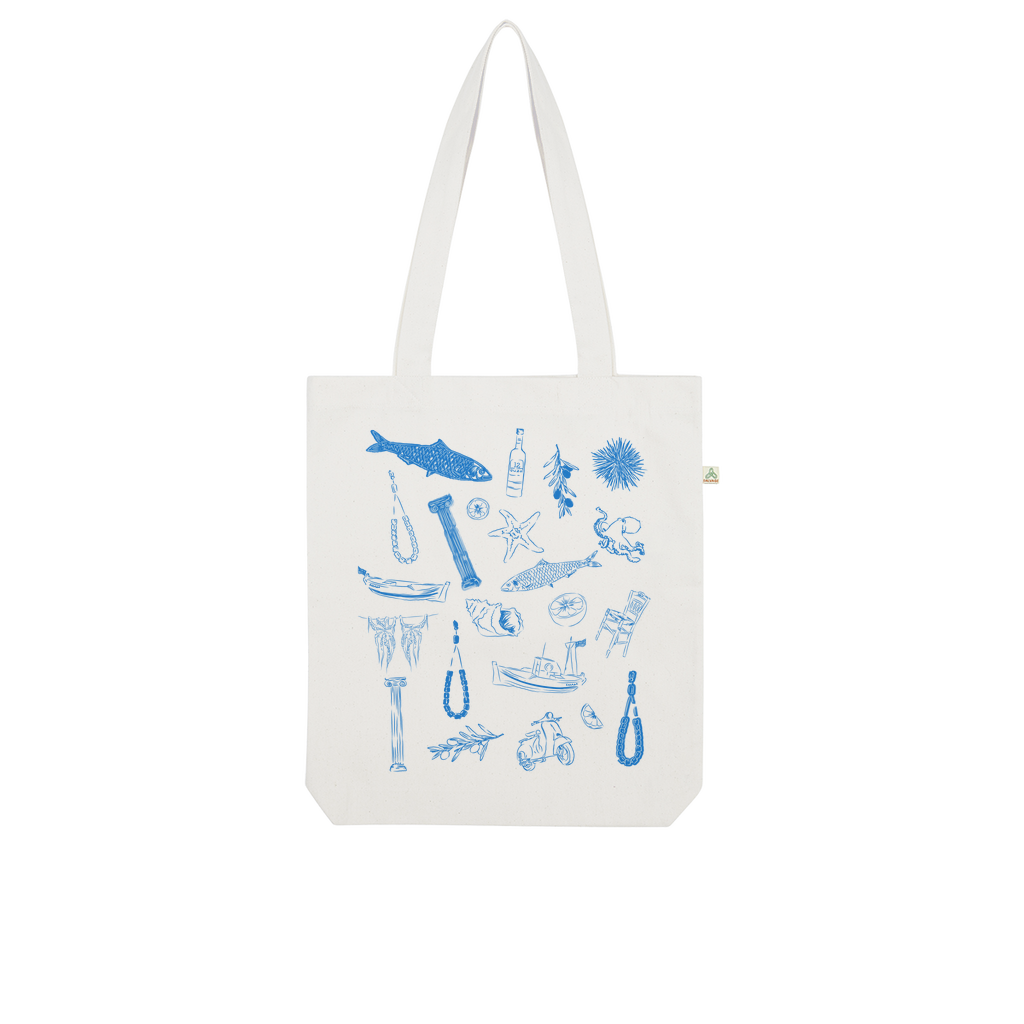 Greek Sardelles Organic Tote Bag