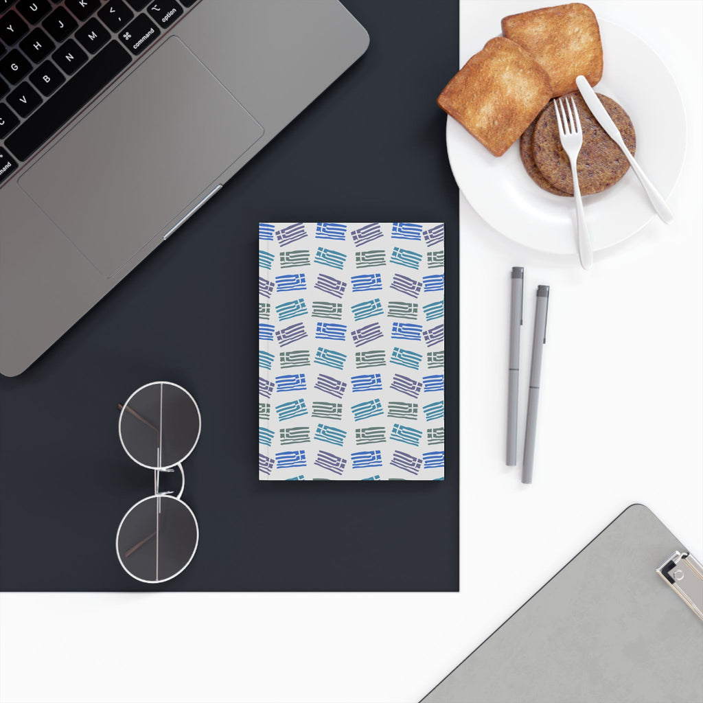 Greek Flags Hard Backed Journal