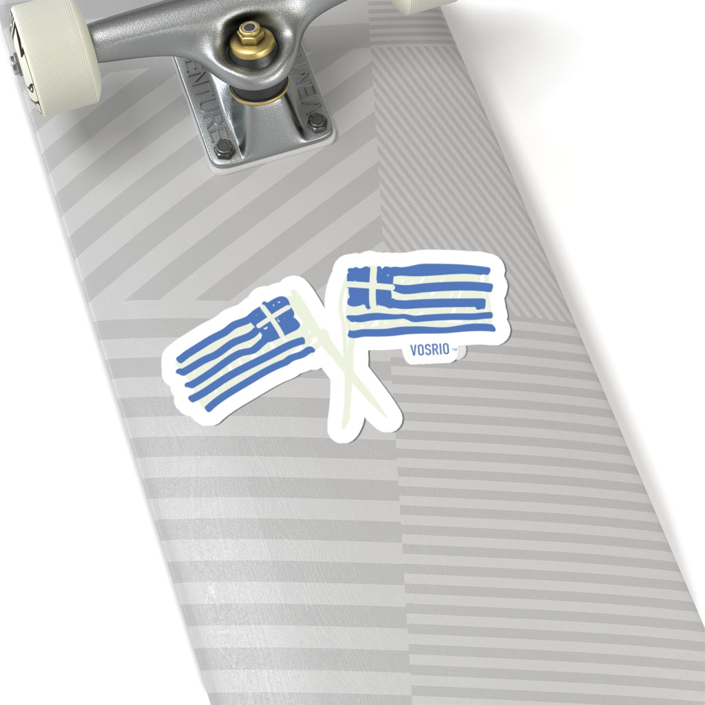 Greek Kids Kiss-Cut Stickers