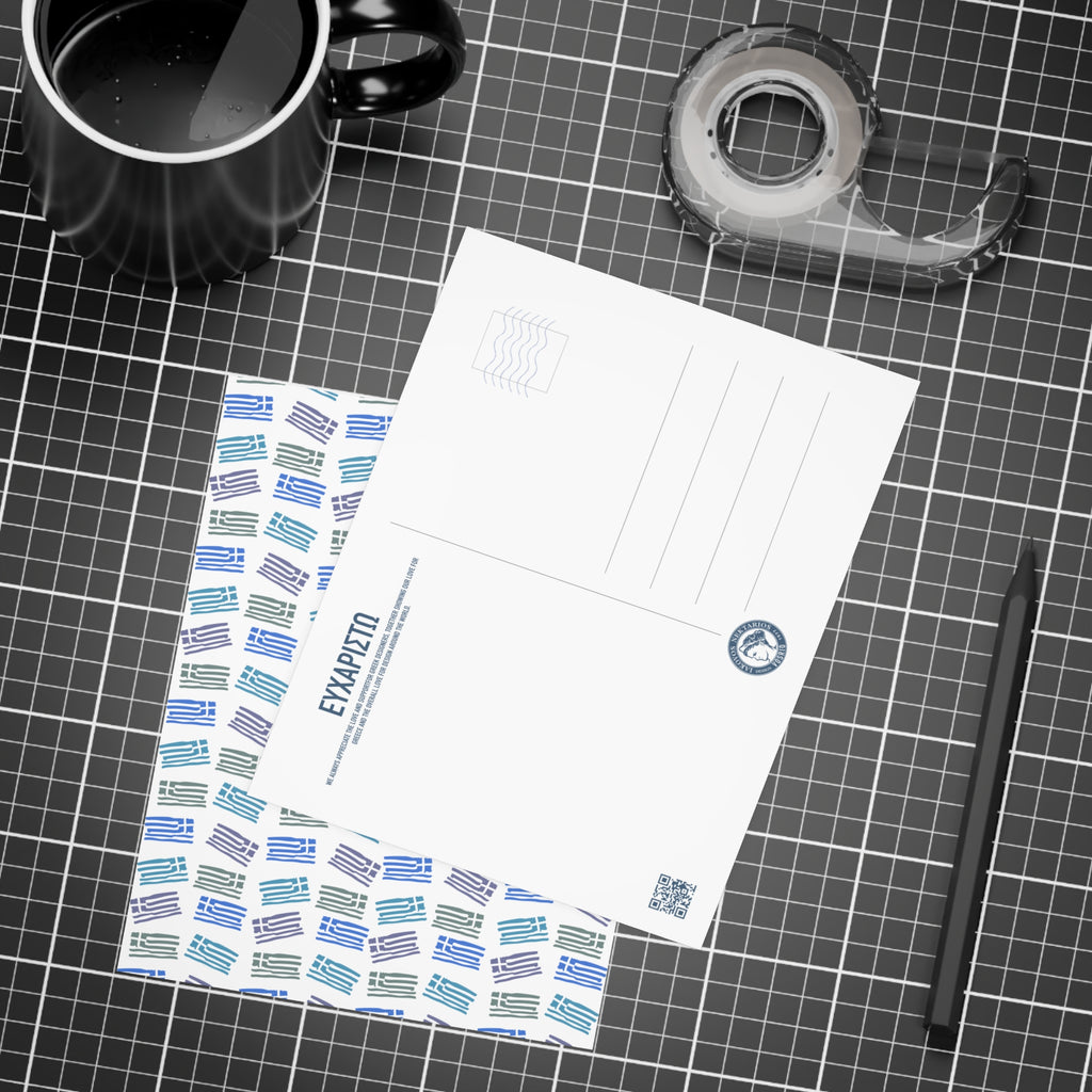 Greek Flags Postcard Bundles (envelopes included)