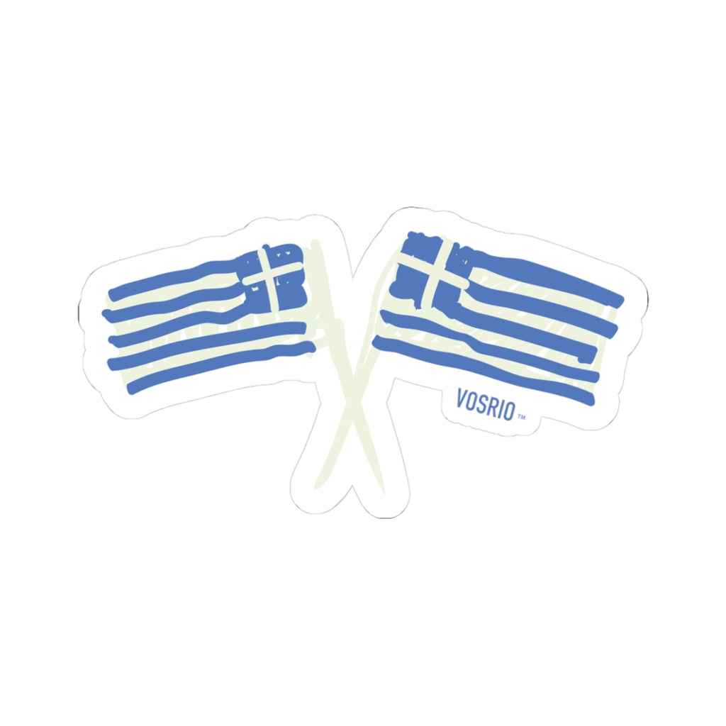 Greek Kids Kiss-Cut Stickers