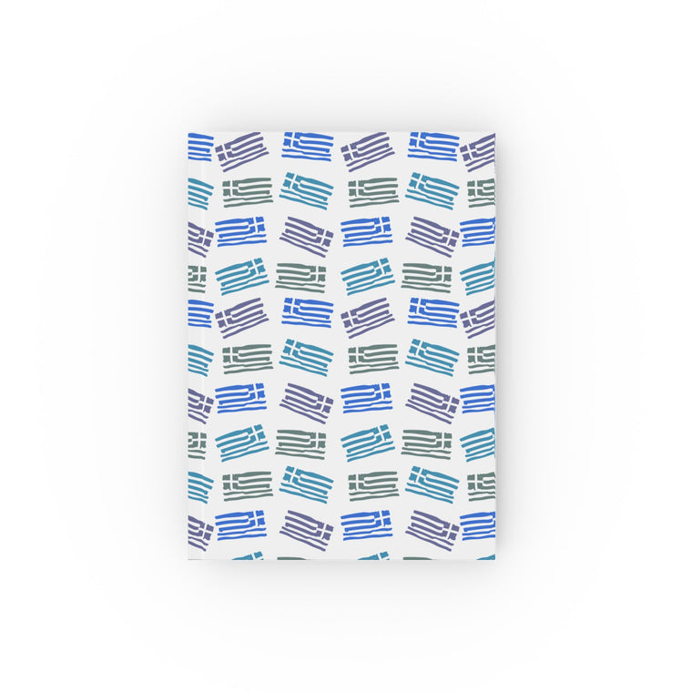 Greek Flags Hard Backed Journal