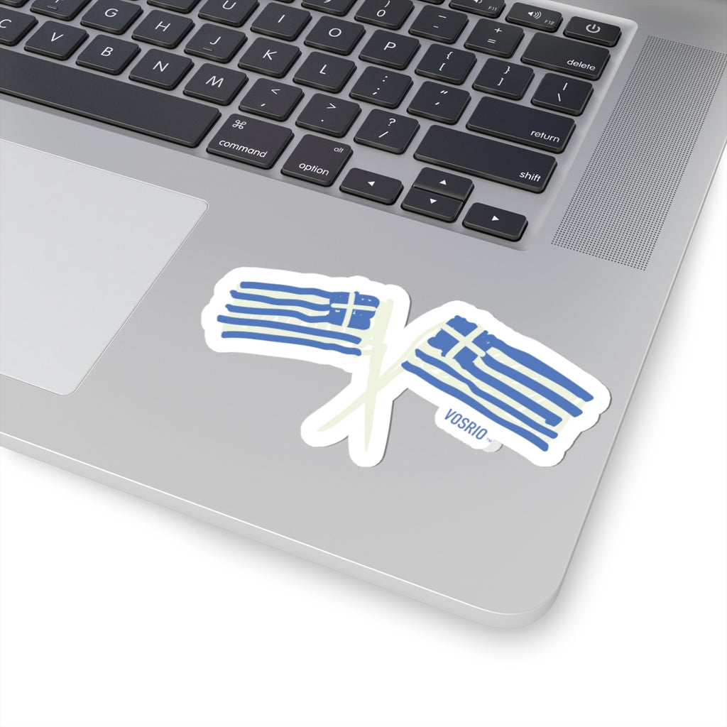 Greek Kids Kiss-Cut Stickers