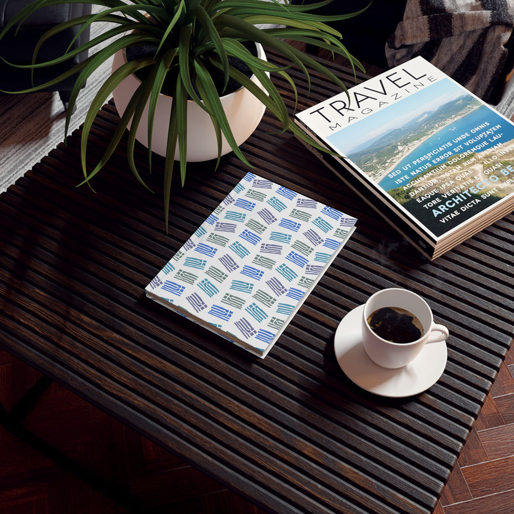 Greek Flags Hard Backed Journal