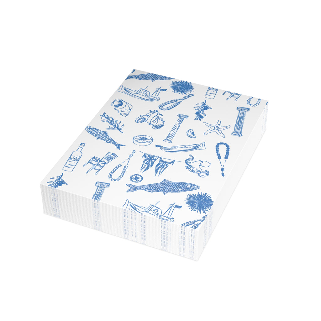 Greek Sardelles Postcard Bundles (envelopes included)