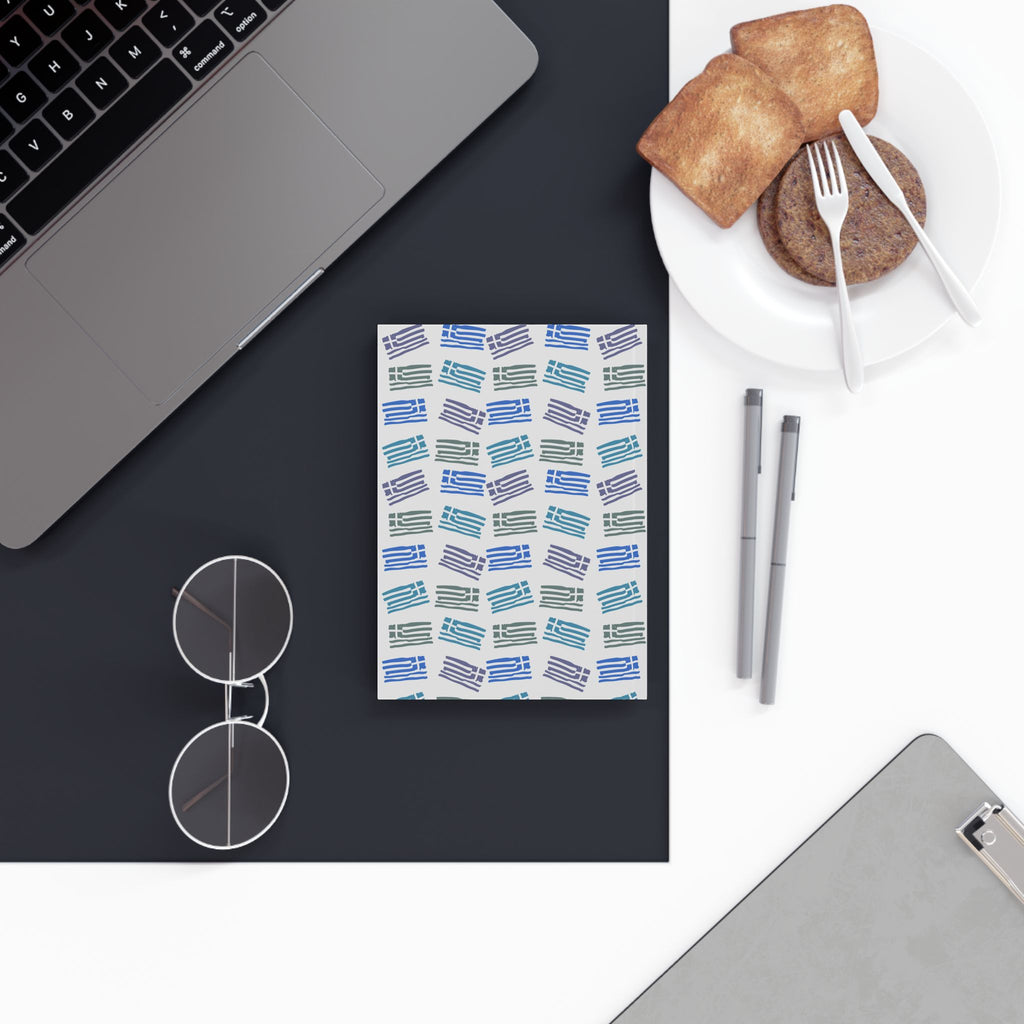 Greek Flags Hard Backed Journal