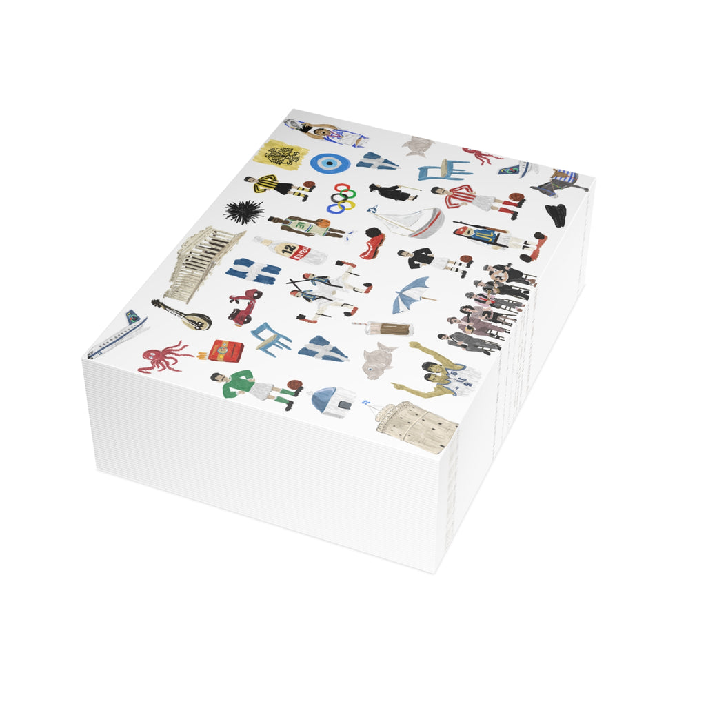 So You're Greek Postcard Bundles (envelopes included)