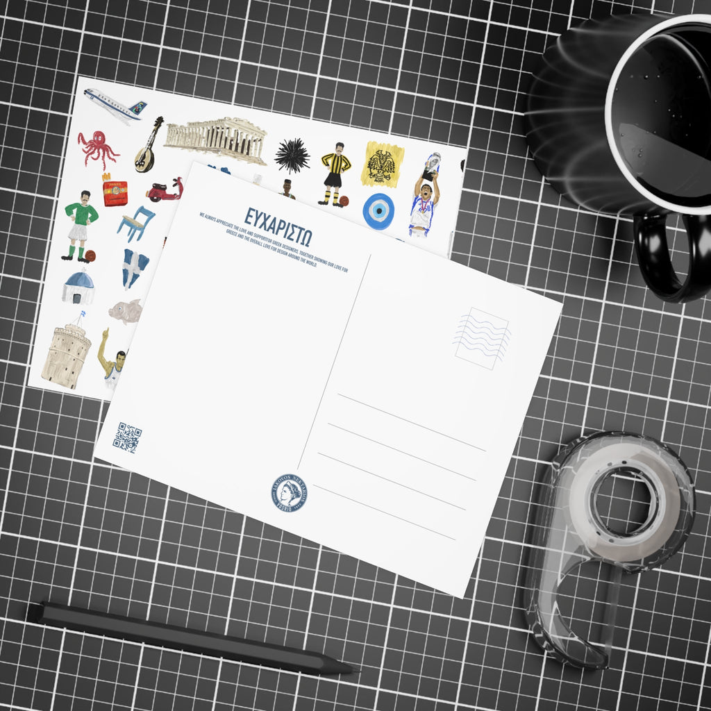 So You're Greek Postcard Bundles (envelopes included)
