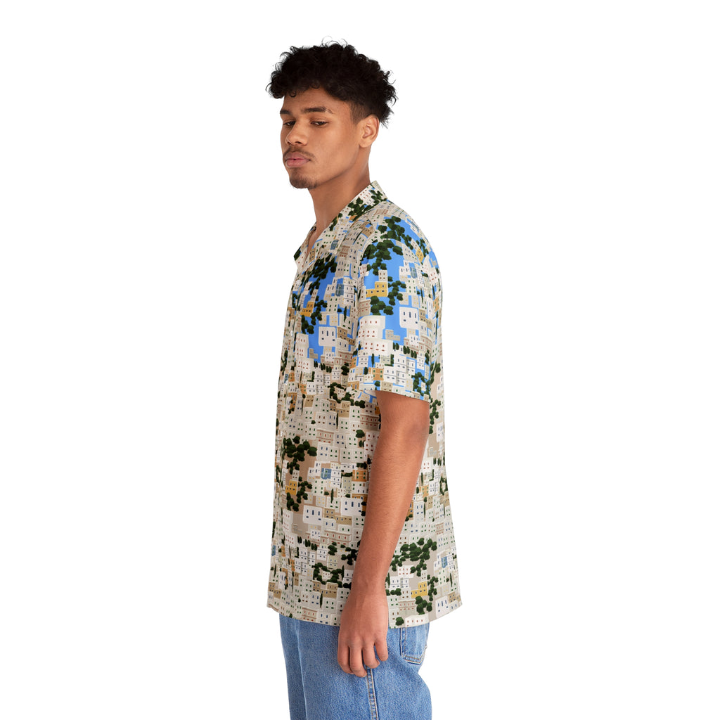 Panagies Blue Men's Hawaiian Shirt