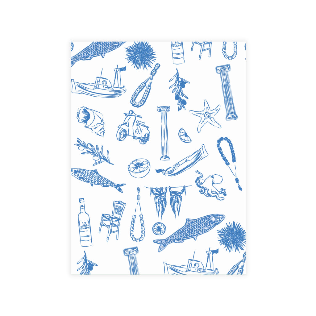 Greek Sardelles Postcard Bundles (envelopes included)