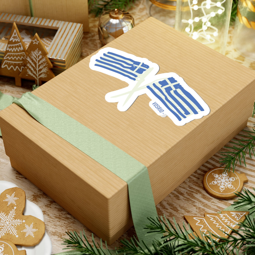 Greek Kids Kiss-Cut Stickers