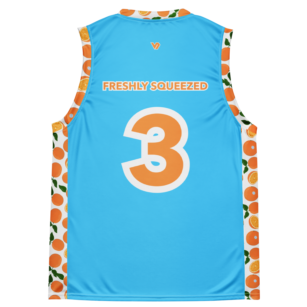 Freshly Squeezed Recycled unisex basketball jersey