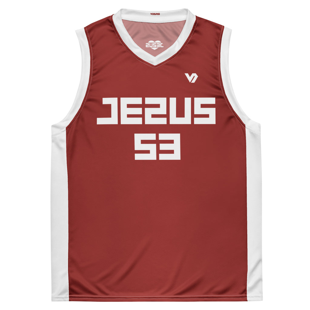 Jesus Peace Posse Home Recycled unisex basketball jersey
