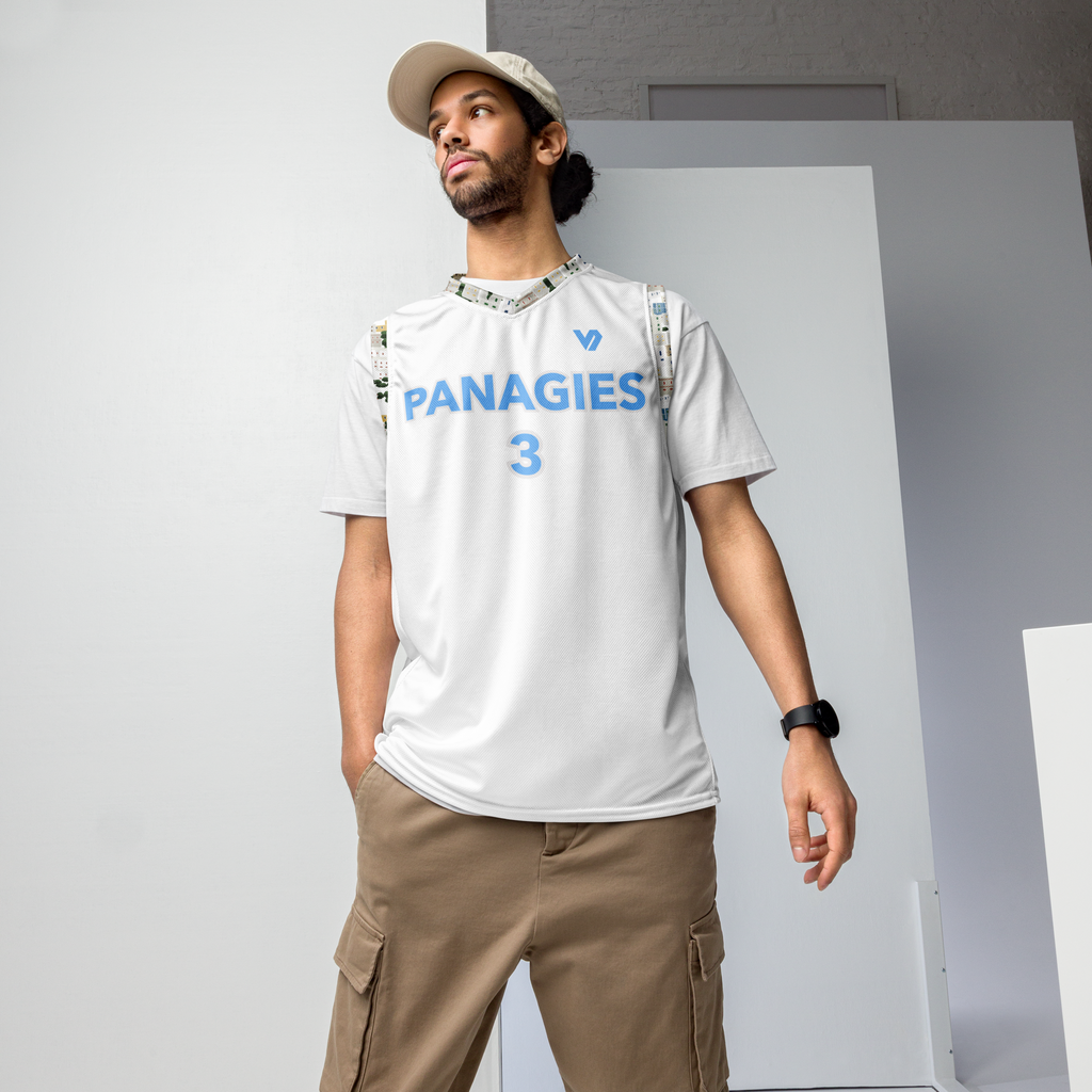 Panagies Home Recycled unisex basketball jersey