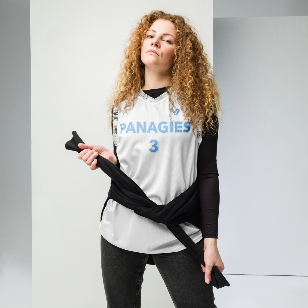 Panagies Home Recycled unisex basketball jersey