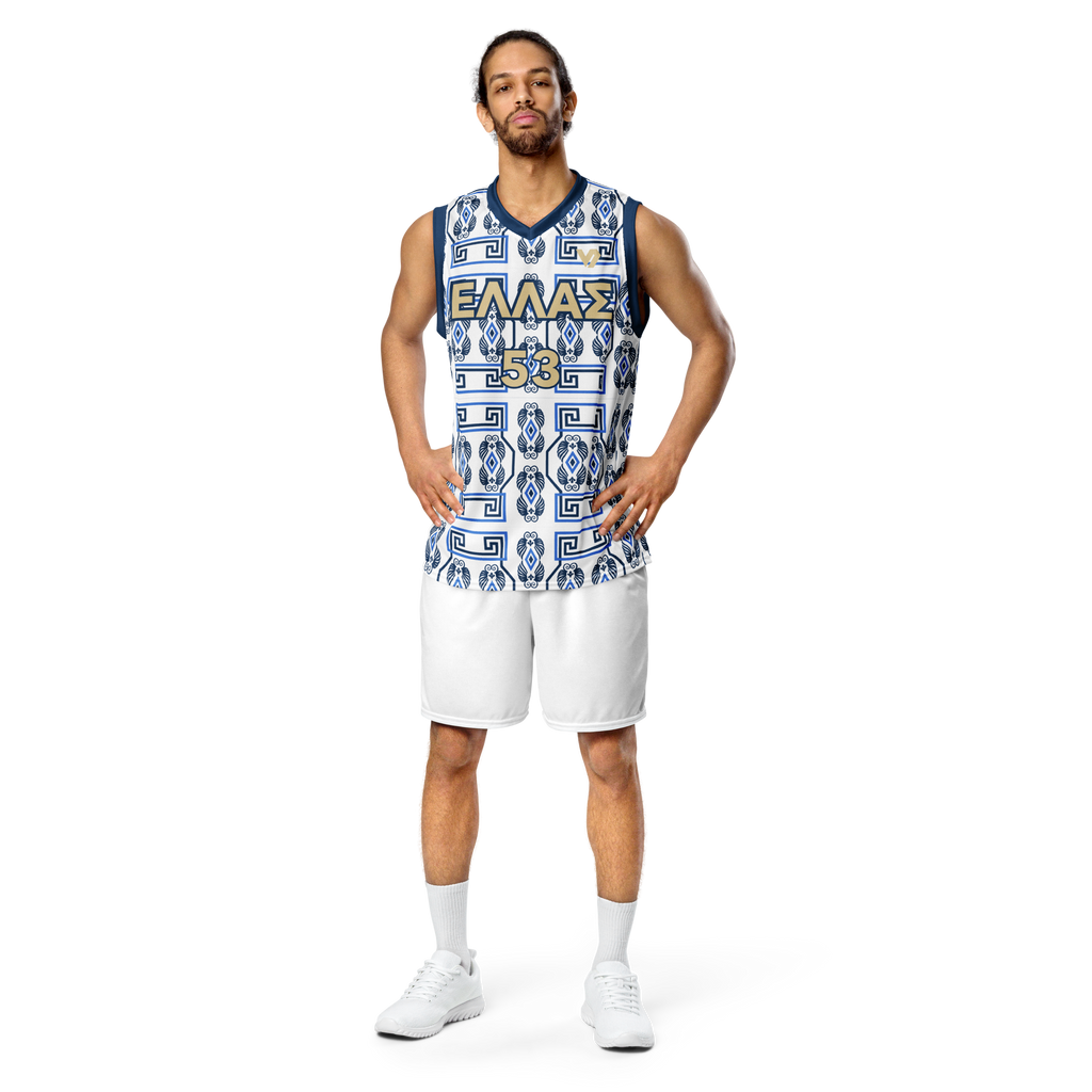 The Key Hellas Recycled unisex basketball jersey