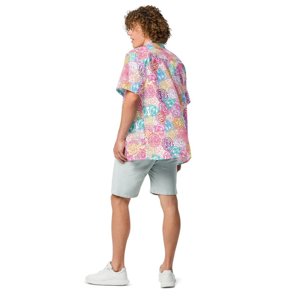 God's Patches Hawaiian Shirt Unisex button shirt