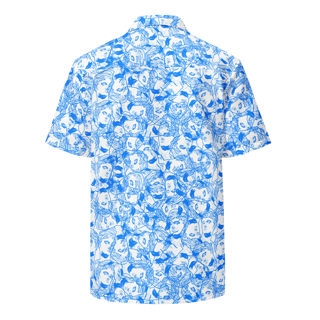 VOSRIO Select Blue Hawaiian Unisex button shirt