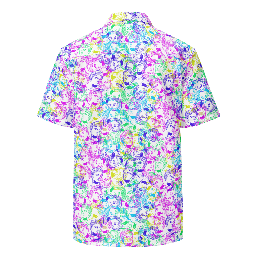 VOSRIO Επιλέξτε CMYK Hawaiian Unisex πουκάμισο με κουμπί