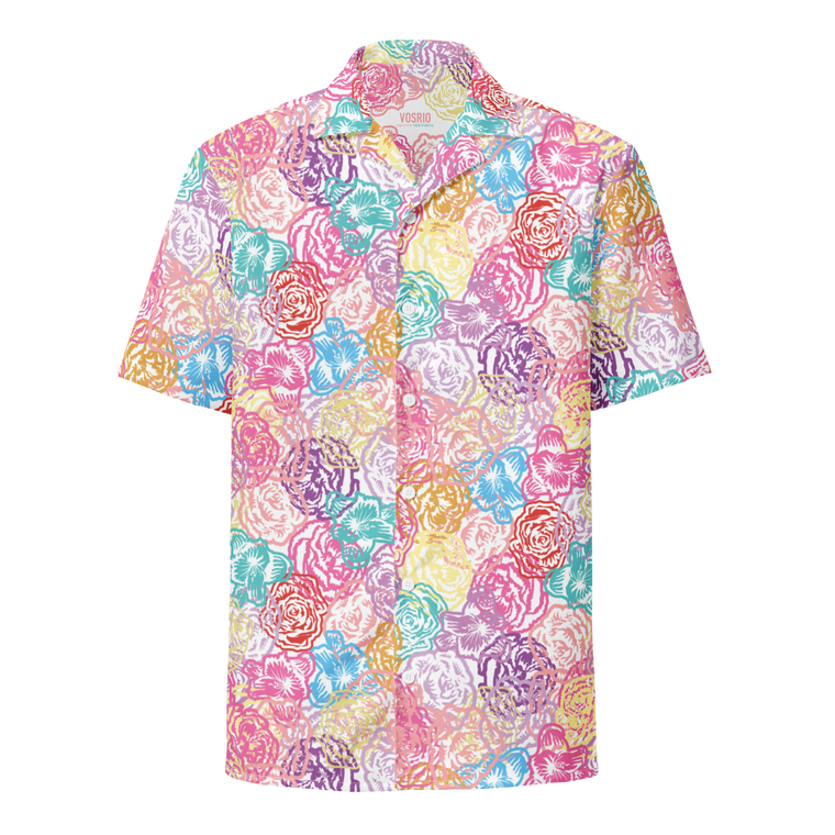 God's Patches Hawaiian Shirt Unisex button shirt