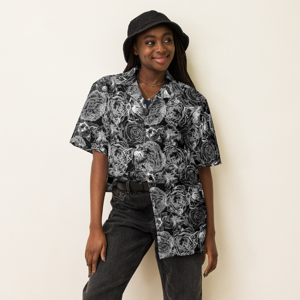 God's Louloudia Black Unisex button shirt