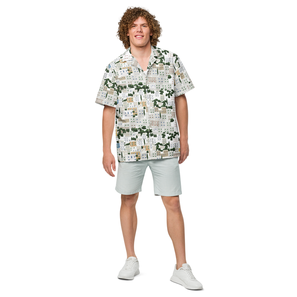 Panagies Hawaiian Unisex button shirt