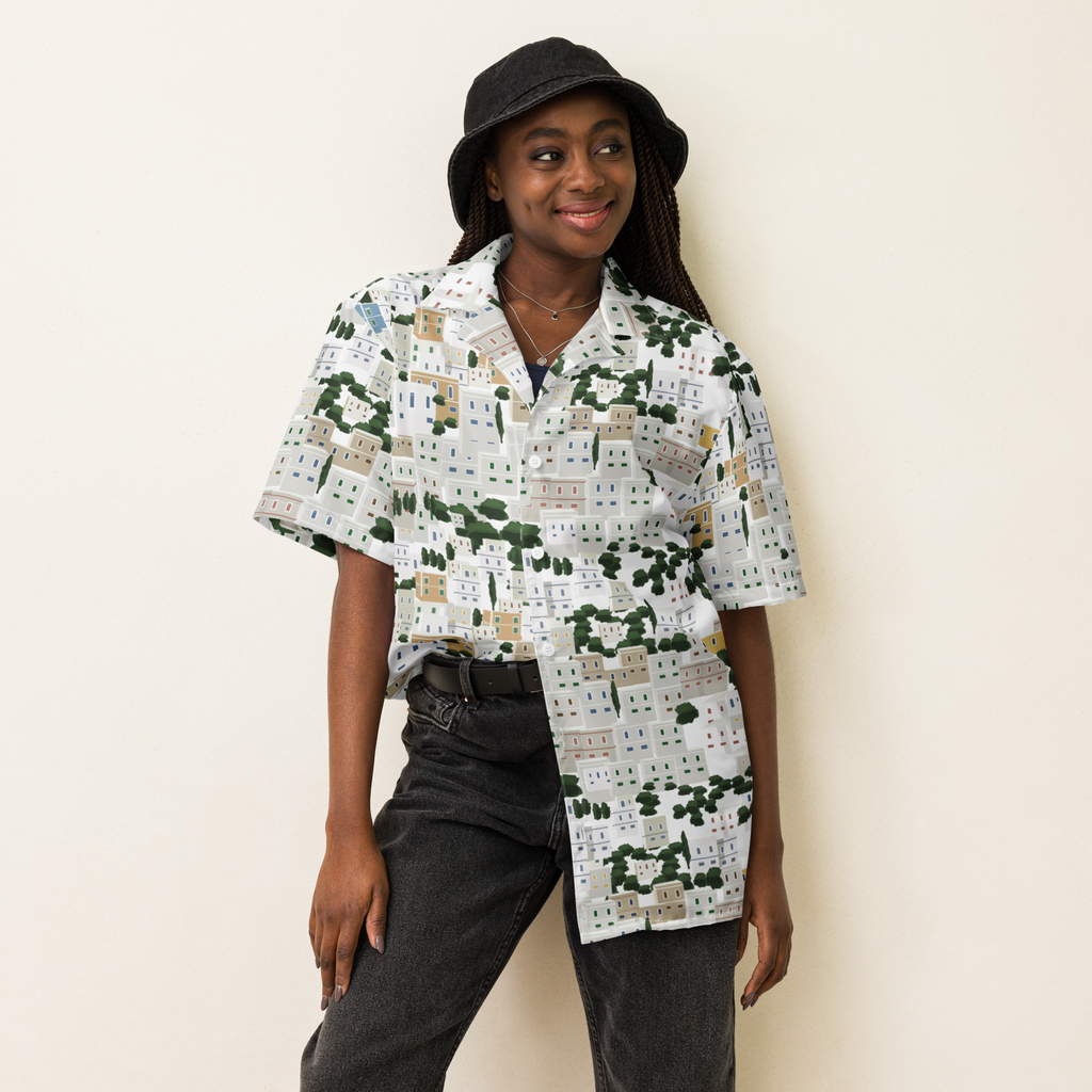 Panagies Hawaiian Unisex button shirt