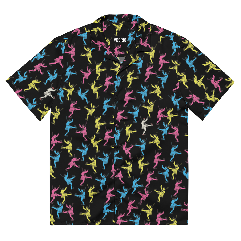 Πουκάμισο με κουμπιά CMYK Evzones Black Hawaiian Unisex