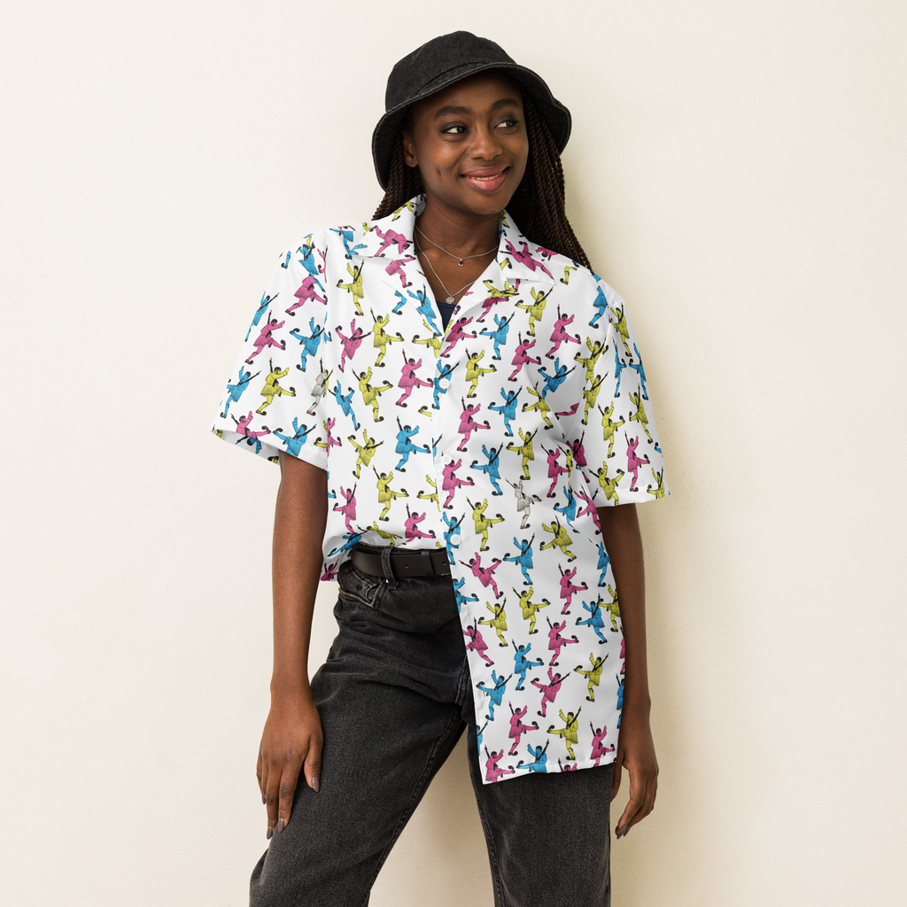 CMYK Evones Hawaiian Unisex button shirt