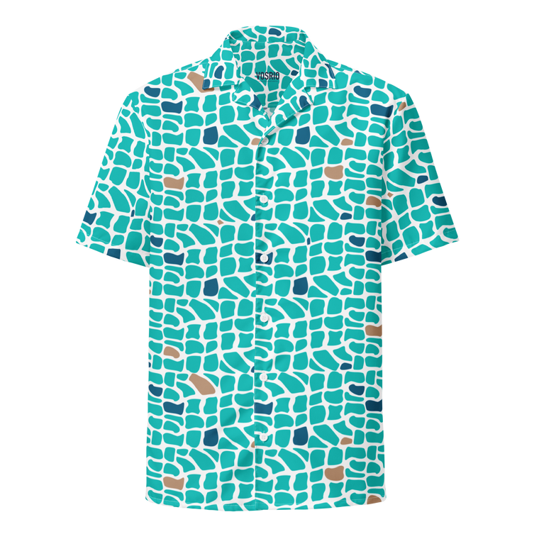 Mykonos Hawaiian Unisex button shirt