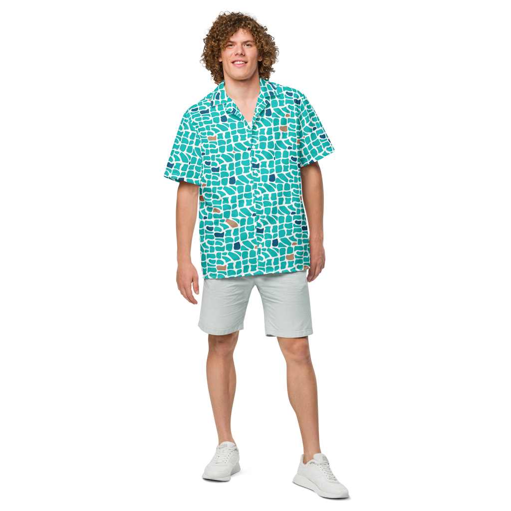 Mykonos Hawaiian Unisex button shirt