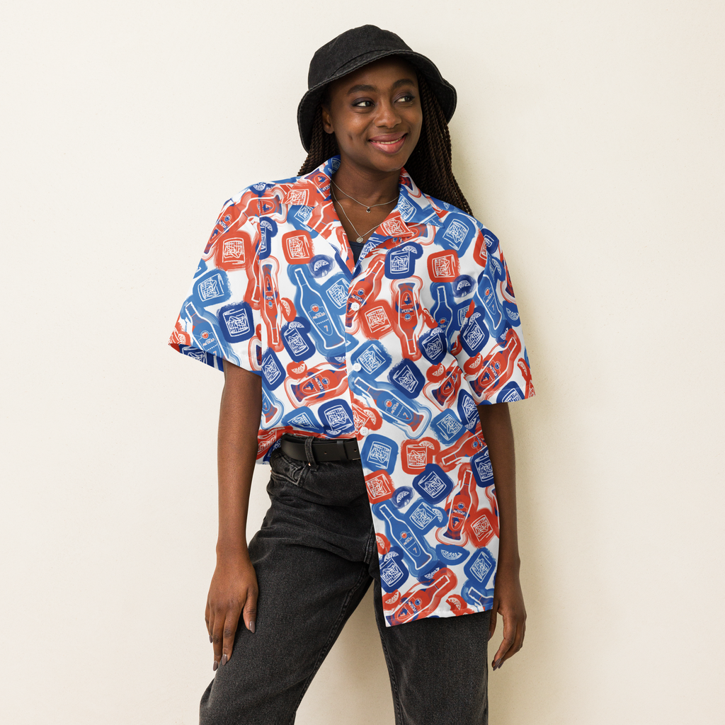 VOSRIO Social Club Unisex button shirt