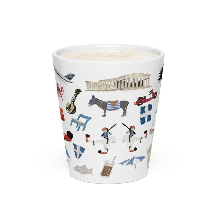 So You're Greek Latte mug