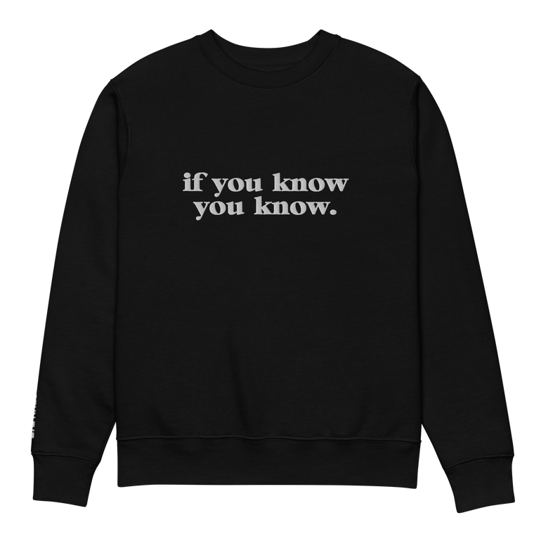 You Know What I Mean ?! Unisex eco sweatshirt