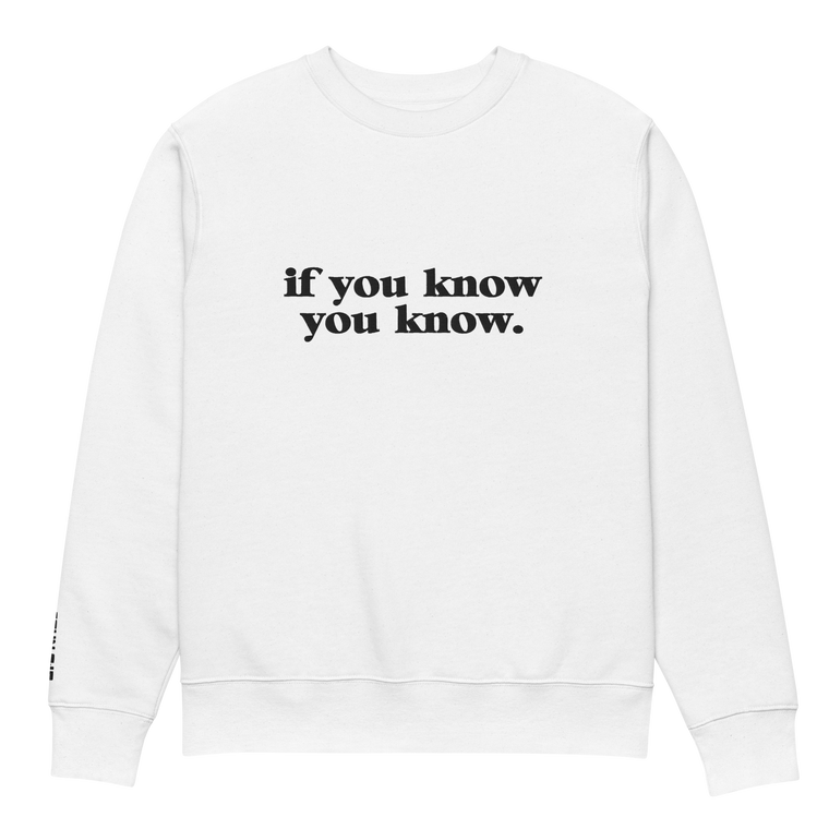 You Know What I Mean ?! Unisex eco sweatshirt