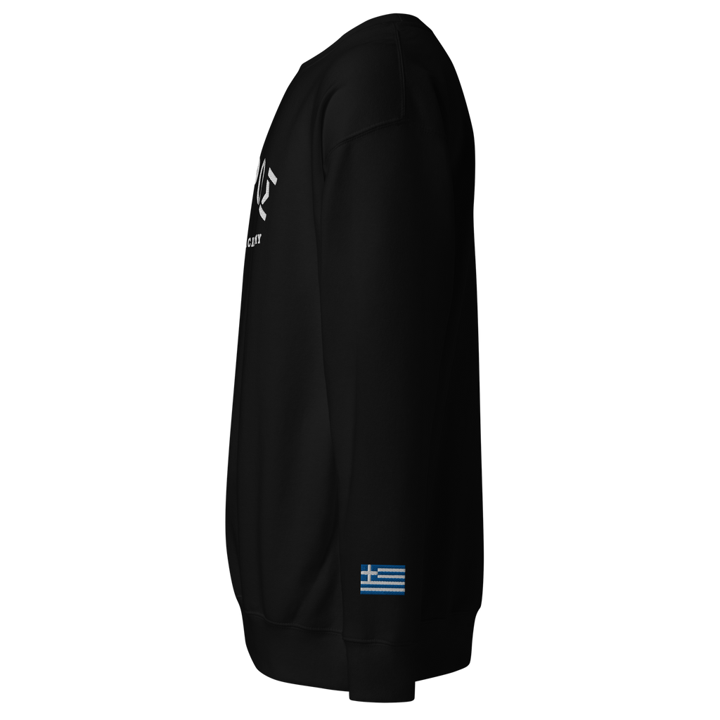 Leros Diving Academy Greece Embroidered Unisex Premium Sweatshirt