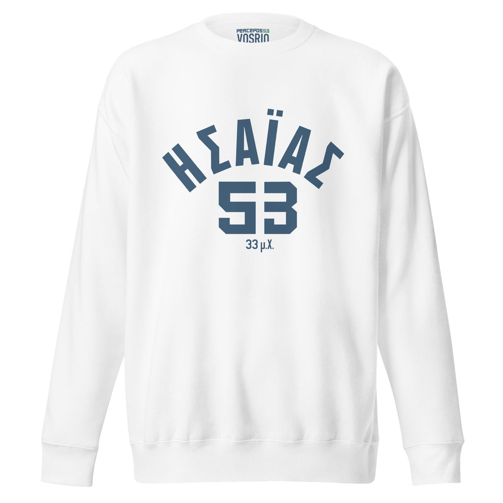 Isaiah 53 Established 33 AD Unisex Premium Sweatshirt