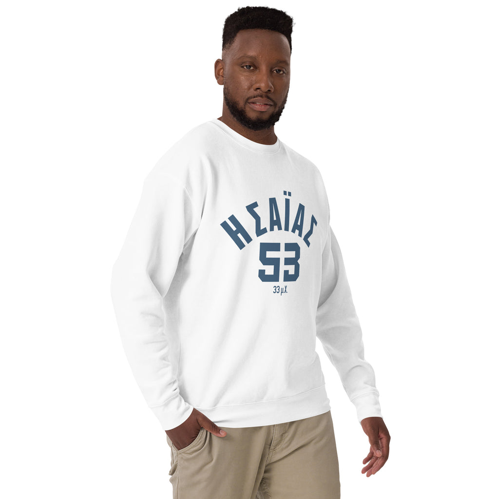 Isaiah 53 Established 33 AD Unisex Premium Sweatshirt